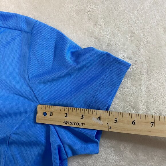 NWT Nike Baby Blue Golf Shirt Polo Dri Fit Short Sleeve Womens Large (12-14) - Picture 10 of 10